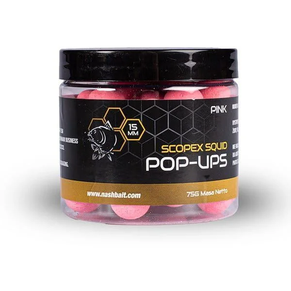Sprawdź teraz Nash Scopex Squid Pop Up 12mm / 75g - Pink