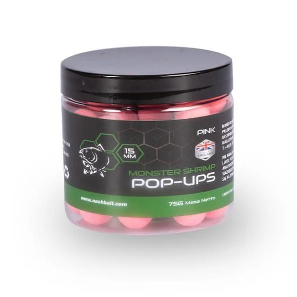 Nash Monster Shrimp Pop Up 15mm - Pink Do wyczerpania zapasów