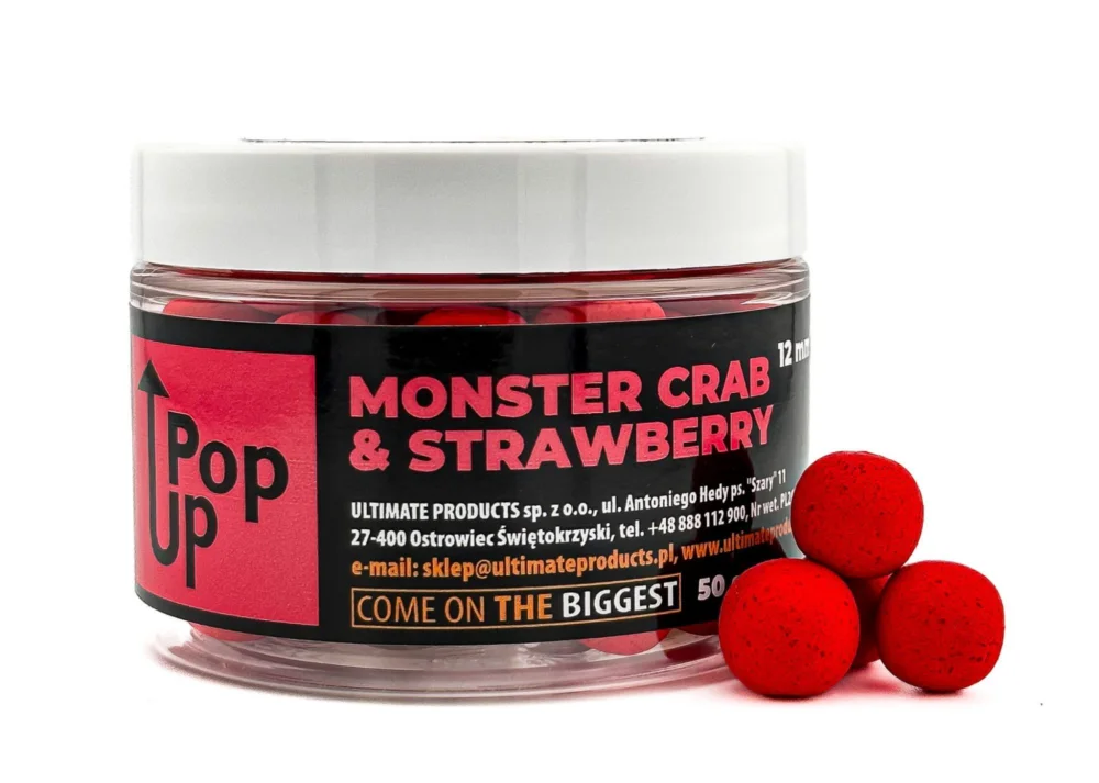 UltimateProducts Pop-Ups 12mm - Monster Crab Strawberry Łatwy zwrot