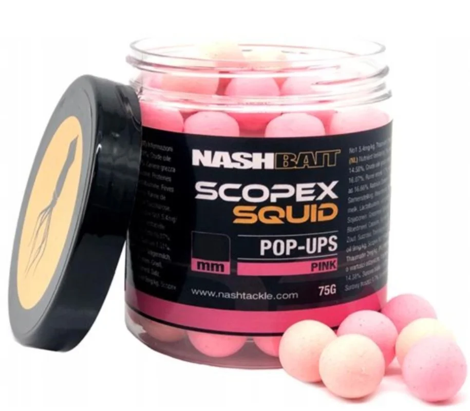 Kulki proteinowe Nash Scopex Squid Pop Ups 20mm 75g Pink Szybka wysyłka