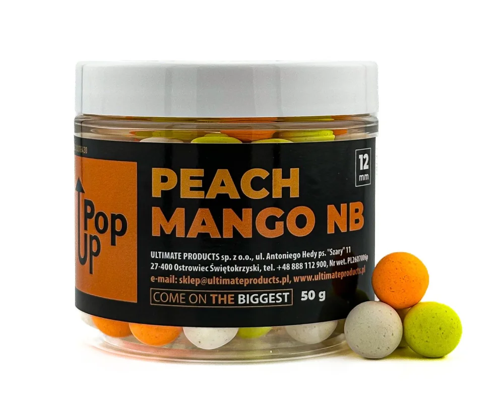 Szybka wysyłka Kulki proteinowe Ultimate Products NB Pop Up, 12mm 50g - Peach Mango
