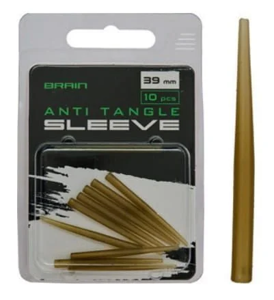Wyjątkowa oferta Brain Anti Tangle Sleeve 39mm 10 szt. Brown