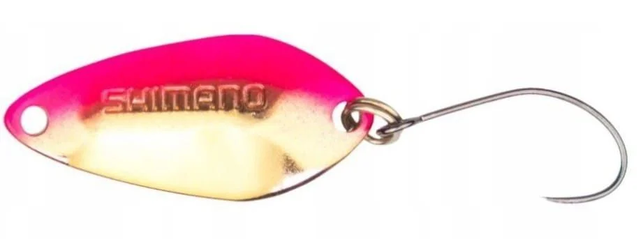 Łatwy zwrot Shimano Wahadłówka Błystka Cardiff Search Swimmer 2,5g 2,7cm Pink Gold