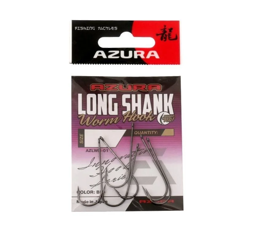 Flagman Haczyki Azura Long Worm Hook #3 Darmowa dostawa