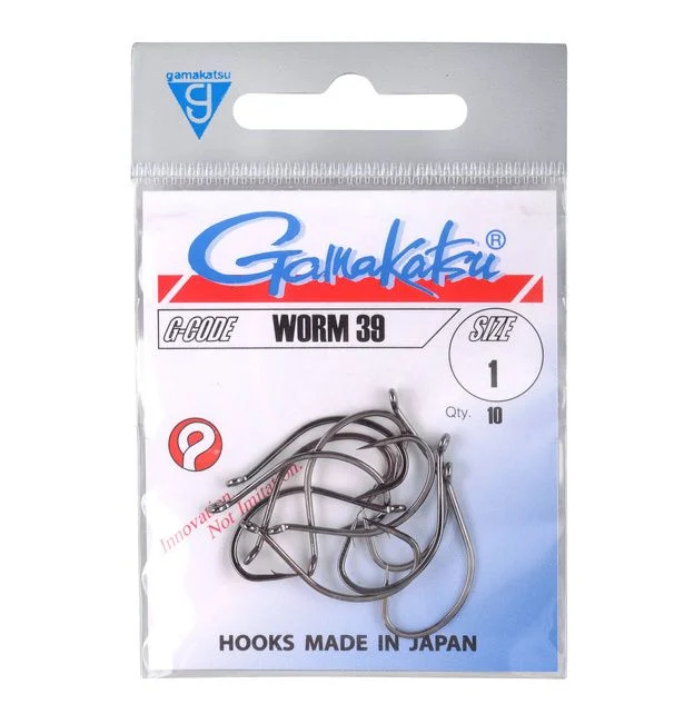 Darmowa dostawa Haczyk Gamakatsu Worm 39 rozmiar 1