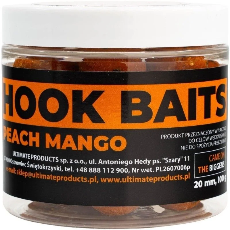 Kulki Proteinowe Ultimate Products Wafters Hookbaits 20mm/80g - Peach Mango Bezpieczne zakupy