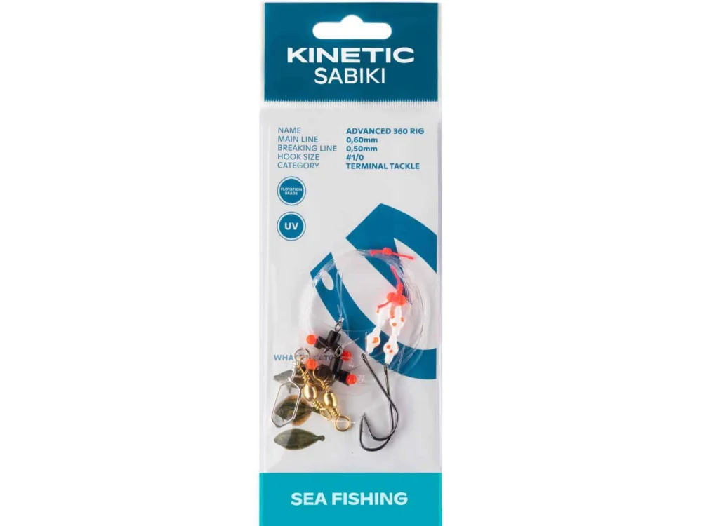 Kinetic Zestaw Sabiki advanced 360 Rozm 1/0 White red dots Bestseller