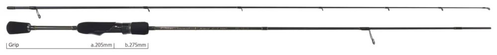 Łatwy zwrot Yamaga Blanks Wędka BlueCurrent 62TZ Nano JH-Special Spin 188cm 3g