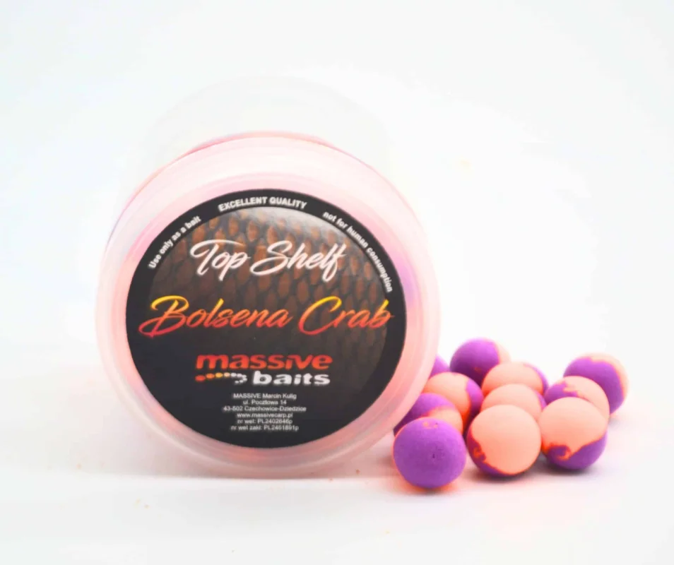 Massive Baits Kulki Top Shelf Pop Ups Bolsena Crab 14mm Tylko do końca tygodnia