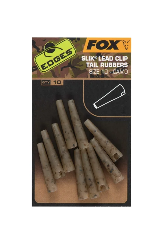 Obniżka ceny Fox Koszulki do bezpiecznego klipsa Edges CAMO Silk Lead Clip Tail Rubbers