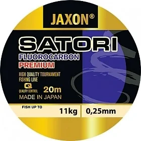 JAXON ŻYŁKA PRZYPONOWA SATORI FLUOROCARBON PREMIUM 20M #0,16MM Bezpieczna płatność