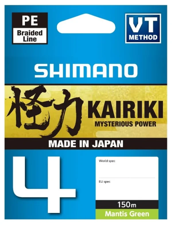 Shimano Plecionka Kairiki 4x Mantis Green 150m 0,16mm Oferta limitowana