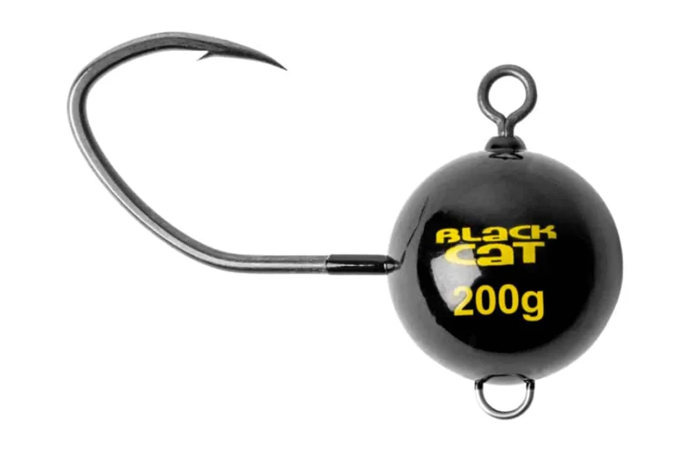 Popularny Black Cat Główka Jigowa Mega Fireball Black 10/0 200g