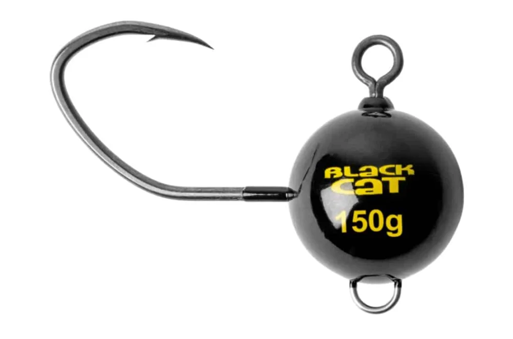 Łatwy zwrot Black Cat Główka Jigowa Mega Fireball Black 8/0 150g