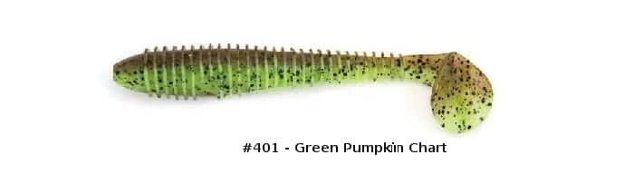 Szybka dostawa KEITECH guma Swing Impact Fat 3,8” 9,5cm 401 Green Pumpkin Chart
