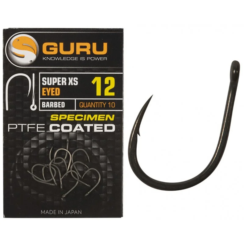 Guru Haczyki Super XS Eyed Barbed Z Oczkiem Nr 8 Ostatnie sztuki