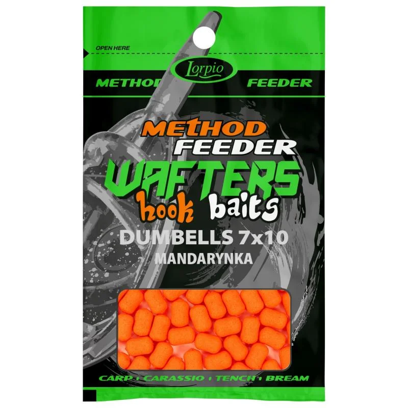 Popularny Lorpio Kulki Wafters Hook Baits Dumbells Mandarynka-7mm