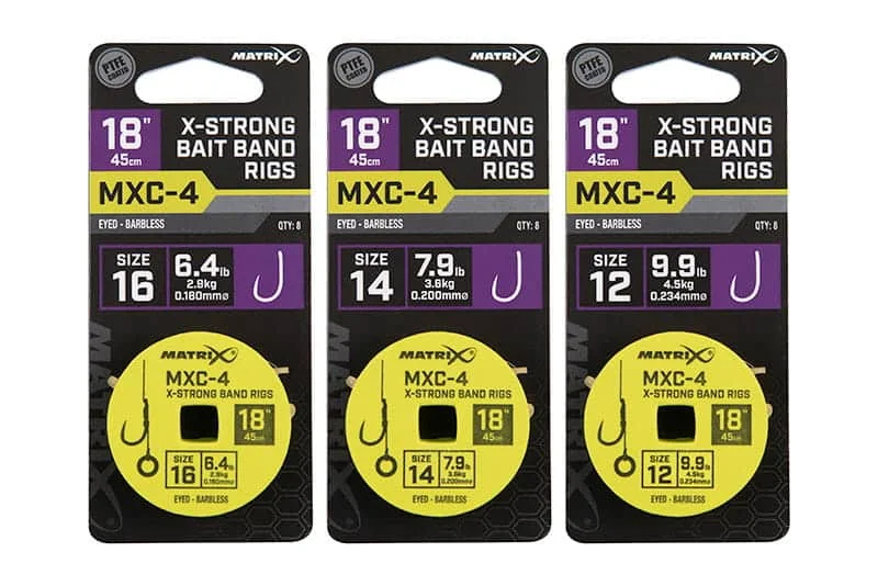 Nie przegap Matrix Przypony Do Methody MXC-4 X-Strong Bait Band Rigs Nr16 45cm