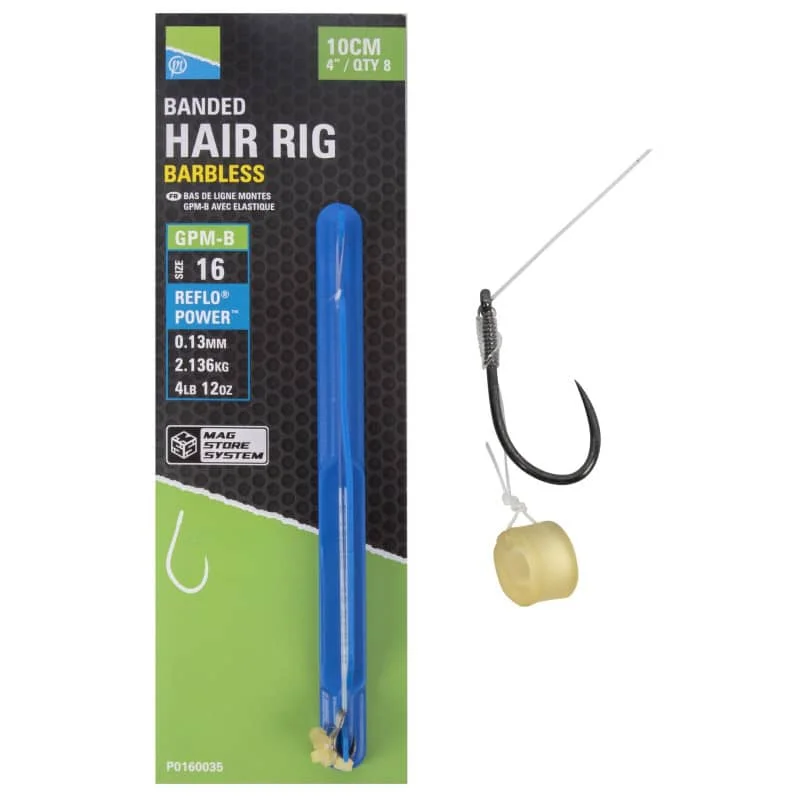 Preston Przypony GPM-B Banded Mag Store Hair Rigs 10cm rozm.14 Okazja