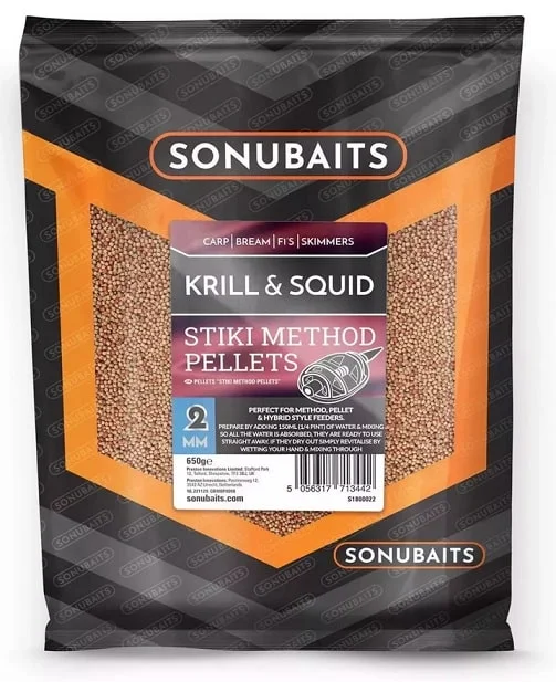 Obniżka ceny Sonubaits Stiki Method Pellets Krill Squid 2mm