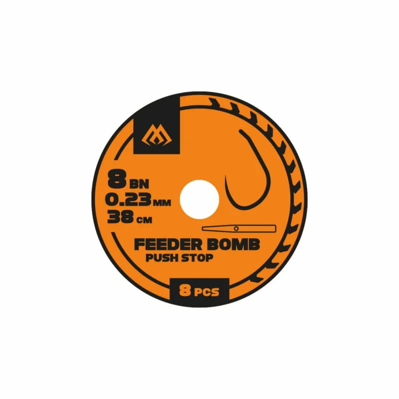 Mikado Przypon gotowy Feeder Bomb Push Stop Bezzadziorowe 12/0 18mm Wyprzedaż
