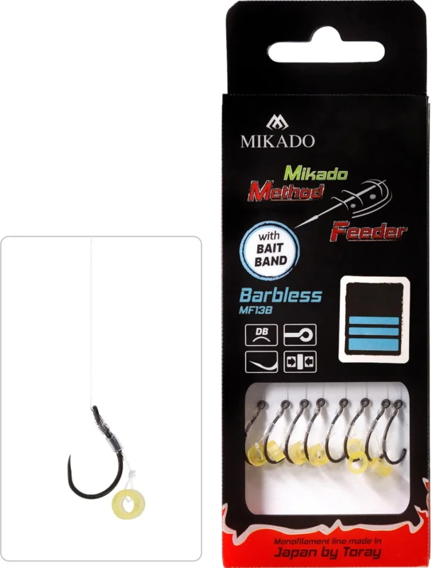Mikado Haczyki bez zadziora Method Feeder z gumką nr 10 Okazja