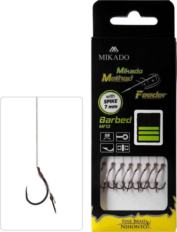 Do wyczerpania zapasów Mikado Przypon Method Feeder z igłą hak z zadziorem nr 6