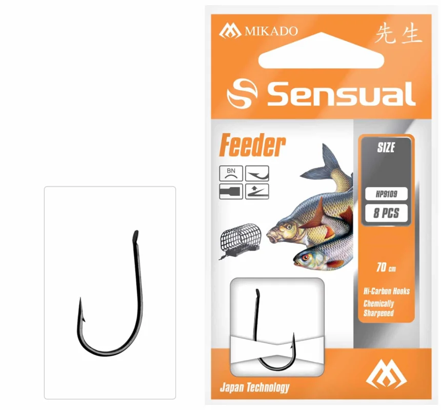 Mikado Haczyki z przyponem Sensual Feeder nr 8 Szybka dostawa