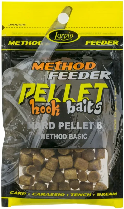 Dostępne od ręki LORPIO PELLET HACZYKOWY HOOK BAITS HARD PELLET METHOD BASIC 8mm