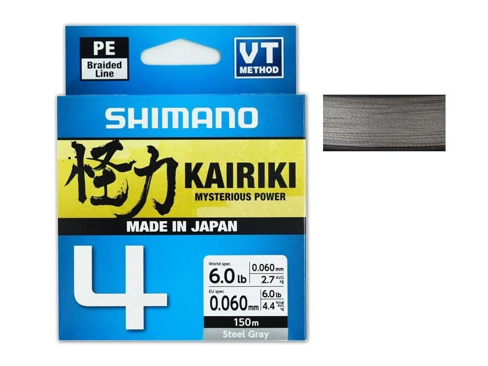 Niska cena Shimano Plecionka Kairiki 4x Steel Gray 150m 0,13mm