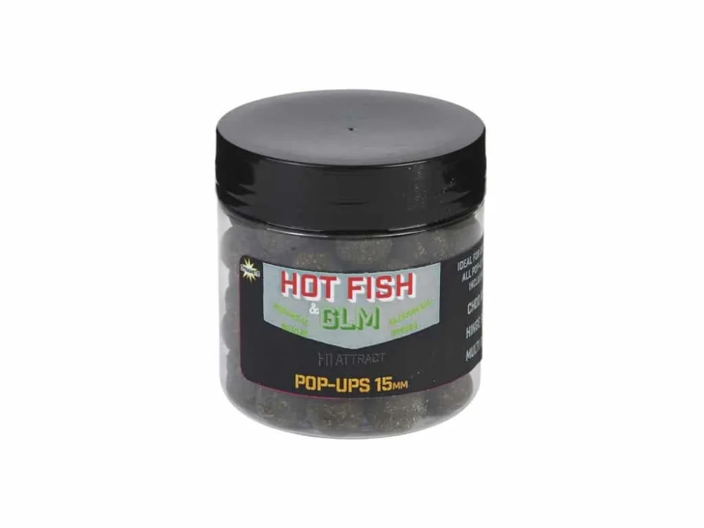 Nie przegap Dynamite Baits Kulki Proteinowe Pływające Pop-ups Foodbait Hot Fish & GLM 15mm