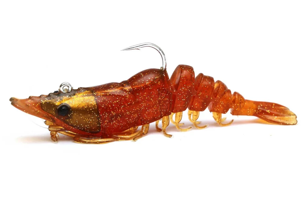 Darmowy zwrot WESTIN SALTY THE SHRIMP RNR - MOTOROIL GOLD 7,5cm/1szt