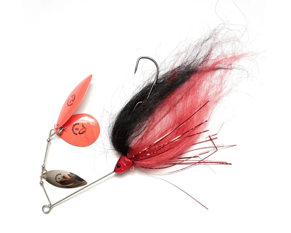 DA MEGA BUSH5 SAVAGE GEAR SPINNERBAIT -BLACK AND RED Oferta