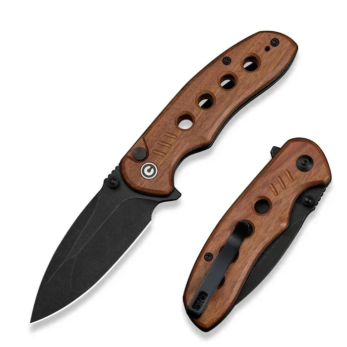 Civivi Triptych Knife Guibourtia Wood, Black Stonewashed 14C28N (C23085B-3) Oferta limitowana