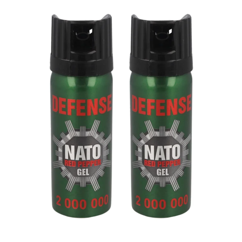 Wybór klientów Zestaw dwóch gazów pieprzowych Sharg Nato Defence Gel 2mln Cone 50ml (41050-C)