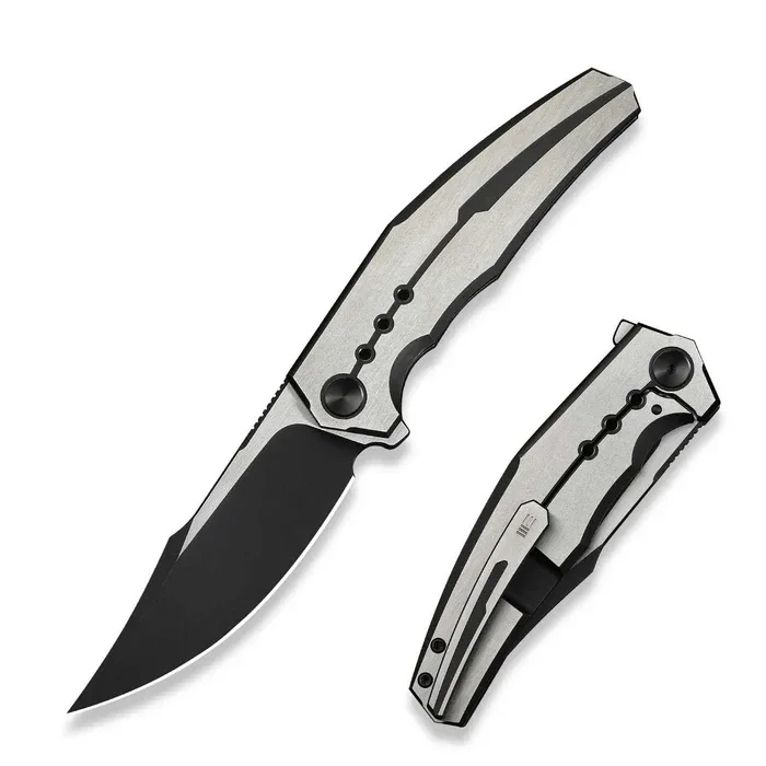 Najlepsza cena Nóż składany WeKnife Kyklos Black / Gray Titanium, Black Stonewashed / Satin M390 (WE23086-3)