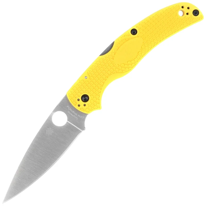 Ostatnia szansa Nóż składany Spyderco Native Chief 2 Lightweight Salt Yellow FRN, Satin MagnaCut by Sal Glesser (C244PYL)