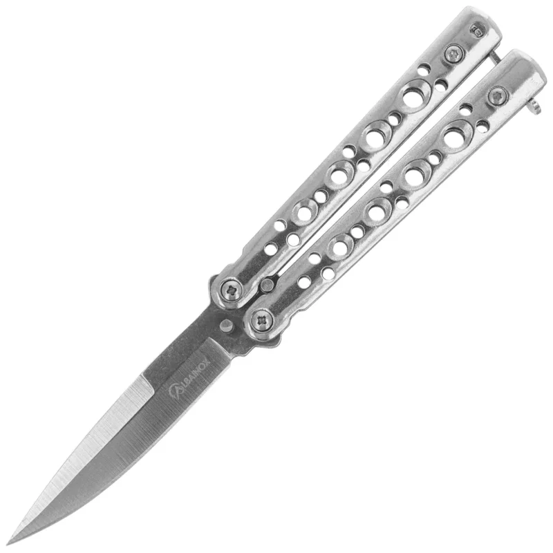 Nóż składany motylek Martinez Albainox Balisong Polished Steel, Polished 3Cr13Mov (02224) Ostatnie sztuki