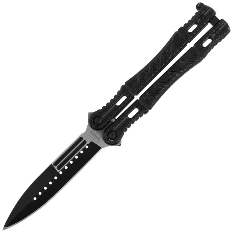 Nóż składany motylek Martinez Albainox Balisong Black Aluminium, Black 3Cr13Mov (02099) Szybka wysyłka