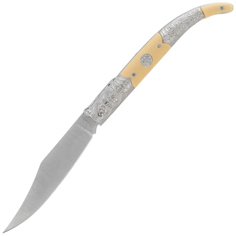 Martinez Albainox Decore Folding Knife – White ABS/Zamak Handle, Satin 3Cr13MoV (19794) Hit cenowy