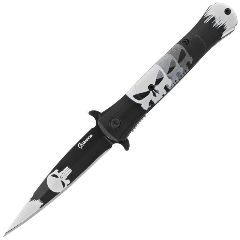 Nóż składany Martinez Albainox Skull ABS 3D Design, Black/3D Design 3Cr13Mov (18787) Oferta limitowana