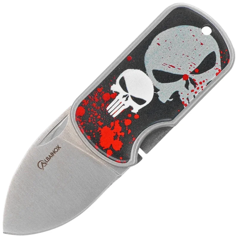 Nóż składany Martinez Albainox Skull 3D Aluminium, Satin 3Cr13Mov (18730) Wyprzedaż