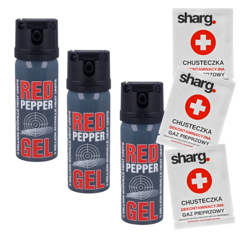 Nie przegap Sharg Graphite Gel 3mln SHU Pepper Spray, Cone 50ml (11050-C)