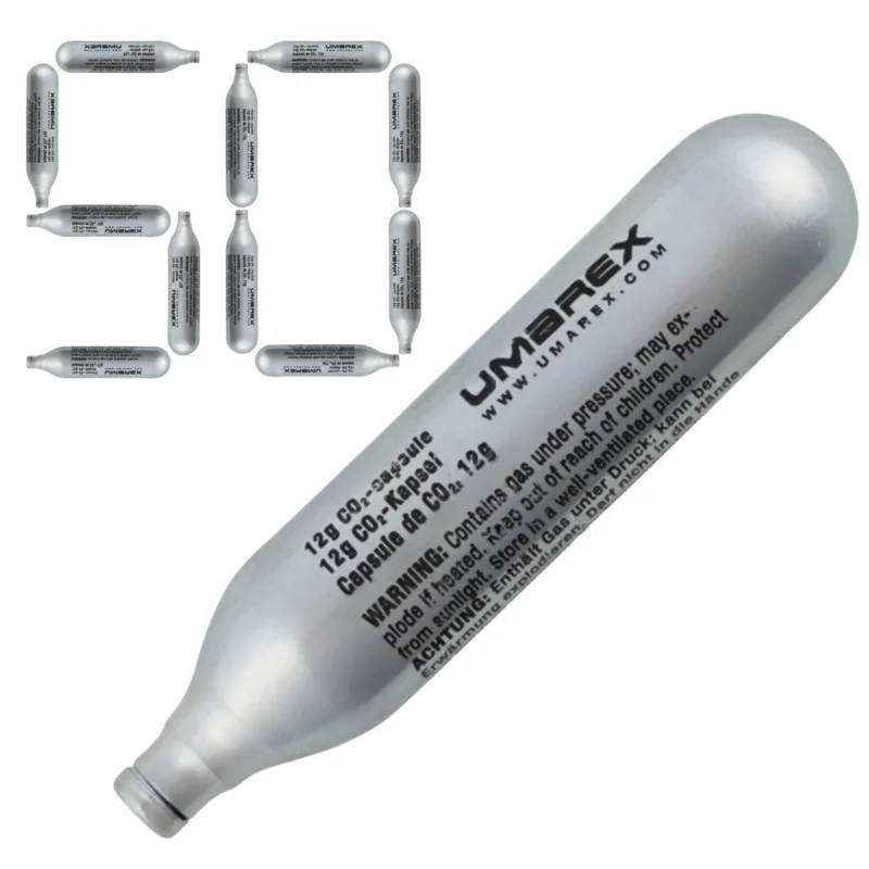Wyprzedaż Zestaw 50 Nabojów kapsuł Umarex CO2 12g, kapsuła zasilająca (4.1685)