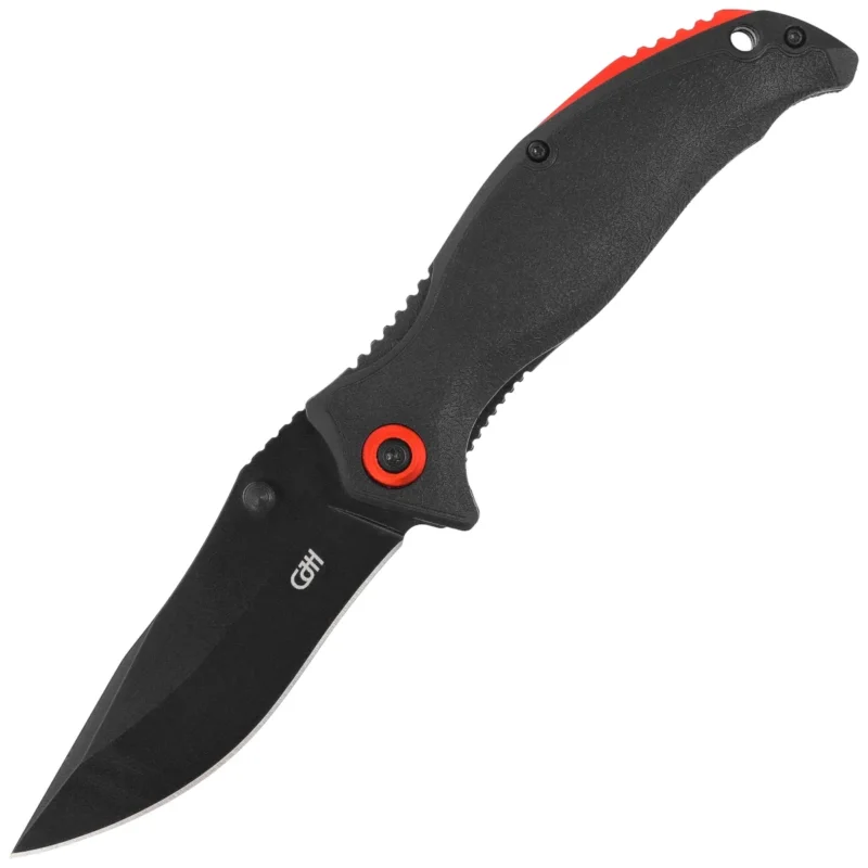 Nóż składany Herbertz CJH Black Fiberglass, Red HW, Black 420 (ART000402) Oferta