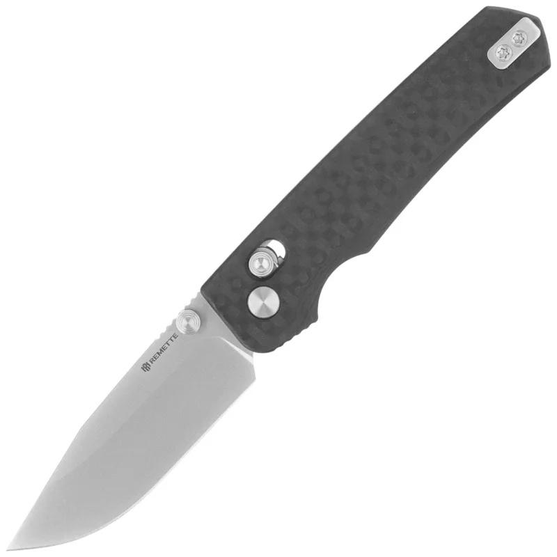 Ograniczona ilość Nóż składany Remette Aurora Black G10, Sandblasting 14C28N (AURA-G1)