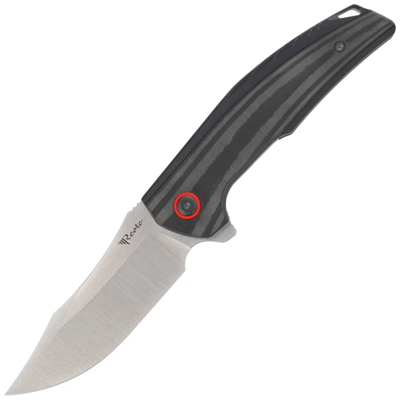 Nóż składany Reate Jack Jr. Black Aluminium, Satin S30V (Jack Jr. BKAL SAT RDAL) Hit sprzedaży