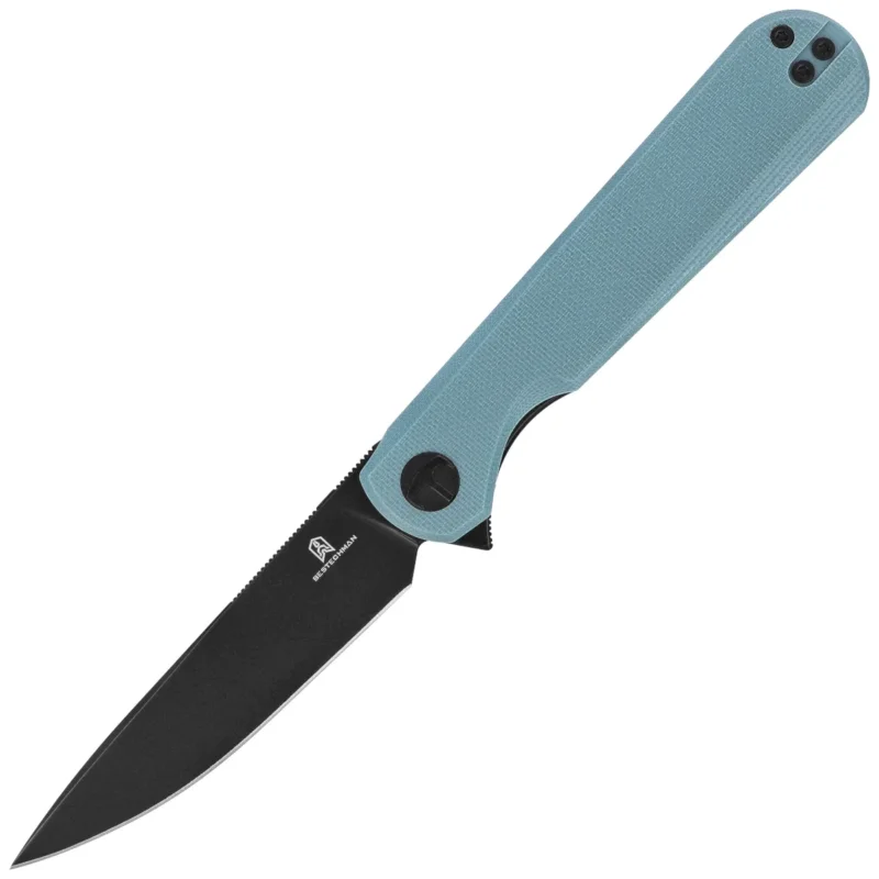 Nóż składany Bestechman Flick Grey G10, Black PVD D2 by Ostap Hel (BMK13F) Darmowa dostawa