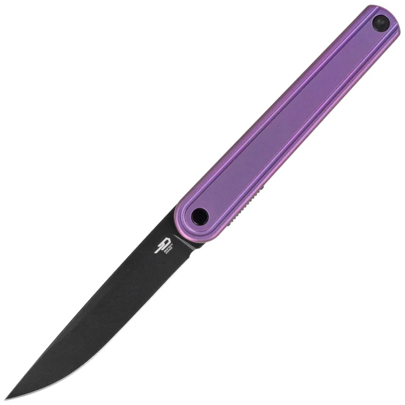 Bestech Ink Knife Purple Titanium, Black PVD MagnaCut by Denis Simonutti (BT2502C) Darmowy zwrot
