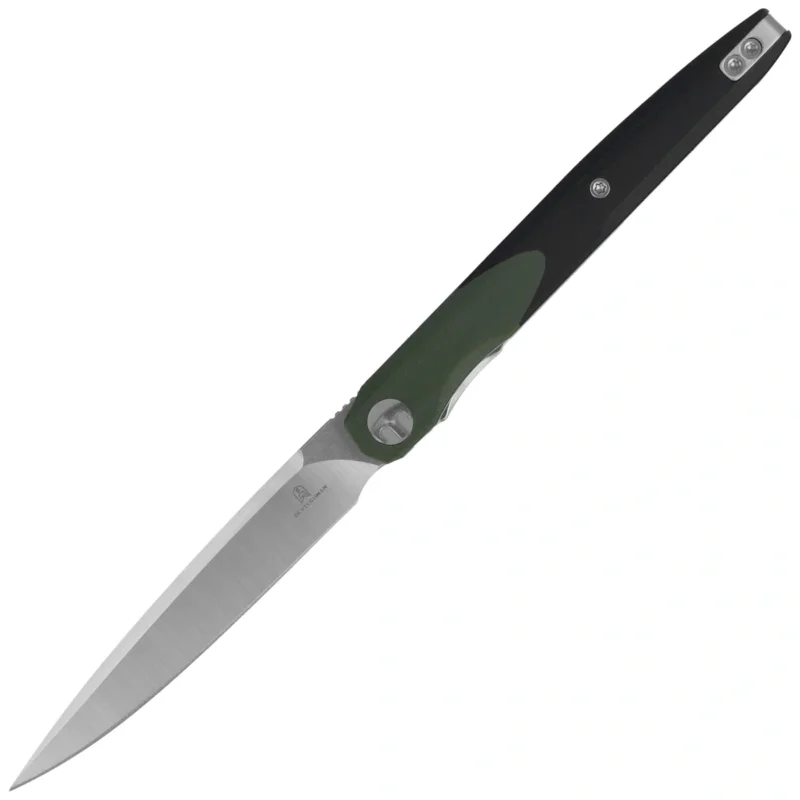 Szybka dostawa Nóż składany Bestechman Lanza OD Green/Black G10, Satin/Stonewashed 14C28N by Grzegorz Grabarski (BMK14C)